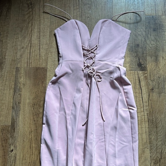 NOOKIE London Gown In Dusty Pink - Picture 3 of 5